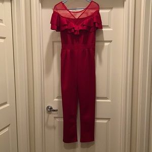 Red Festive Jumpsuit